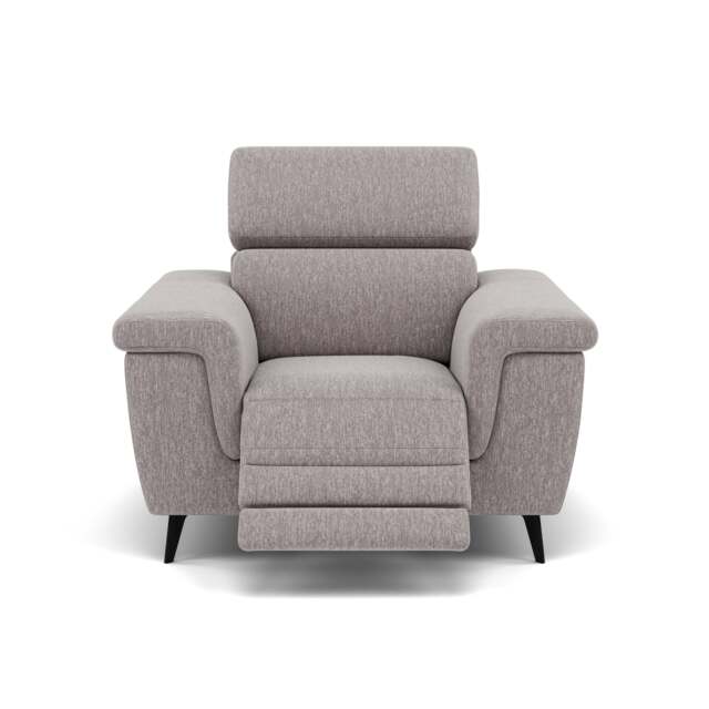 Sparta Recliner Armchair - Chair W/ Power Recliner W/ Power Headrest Fabric - Power with Power Headrest & USB - KB-1291-UK Amigo Granite - image 1