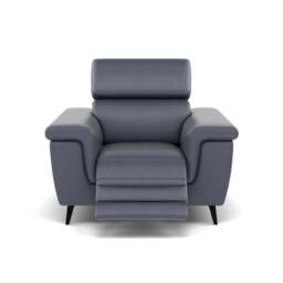 Sparta Recliner Armchair - Chair W/ Power Recliner W/ Power Headrest Cat NL/O/S - Power with Power Headrest & USB - NL5100 New York Dark Blue