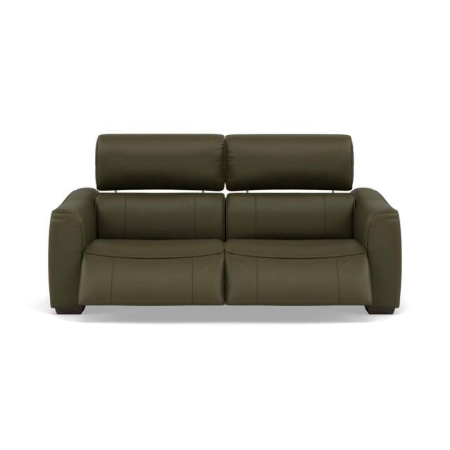 Beck 3 Seater Recliner Sofa - 2.5 Seater Sofa with 2 Power Recliners Cat 20S - Power Recliner with USB - NWS-548E DARK OLIVE - image 1
