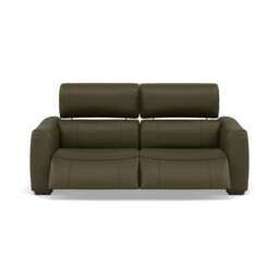 Beck 3 Seater Recliner Sofa - 2.5 Seater Sofa with 2 Power Recliners Cat 20S - Power Recliner with USB - NWS-548E DARK OLIVE