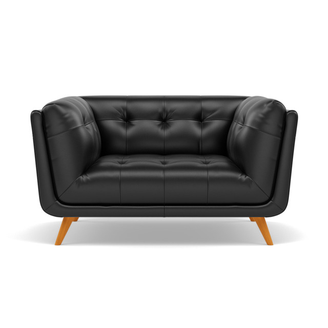 Siena Loveseat - 1.5 Seater Sofa Cat 55 - Cat-55/72 New Club Dark Grey - image 1