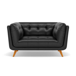 Siena Loveseat - 1.5 Seater Sofa Cat 55 - Cat-55/72 New Club Dark Grey - thumbnail 1