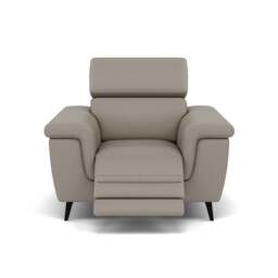 Sparta Recliner Armchair - Chair W/ Power Recliner W/ Power Headrest Cat M/S - Power with Power Headrest & USB - M5653 Melbourne Light Grey - thumbnail 1
