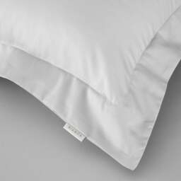 Bianca Sateen Grey Oxford Pillowcase Pair - 400TC Sateen Dove Grey Ox Pillowcase Pair - thumbnail 3