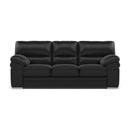Gino 3 Seater Sofa - 3 Seater Sofa Cat 55 - Cat-55/72 New Club Dark Grey / Metal Feet - thumbnail 1