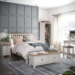 Elmstead Grey Large 2 Drawer Bench - Large 2 Drawer Bench Stone Grey - thumbnail 2