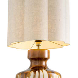 Eichholtz Lorena Table Lamp Brown Drip Effect Vintage Brass Finish - Table Lamp Lorena - thumbnail 4