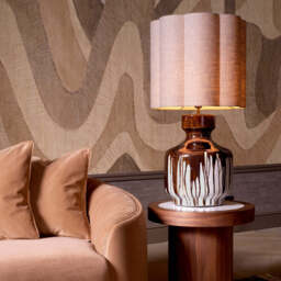 Eichholtz Lorena Table Lamp Brown Drip Effect Vintage Brass Finish - Table Lamp Lorena - thumbnail 2