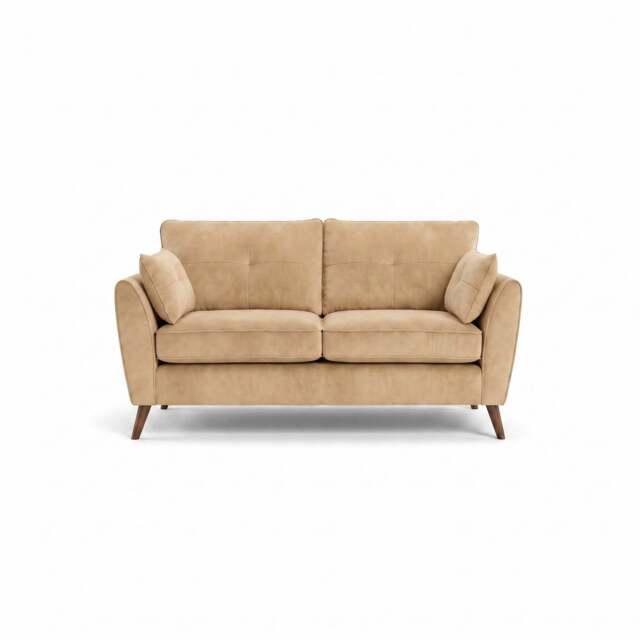 Zara 2 Seater Sofa - 2 Seater Sofa - Plush Cream / Dark Feet - image 1