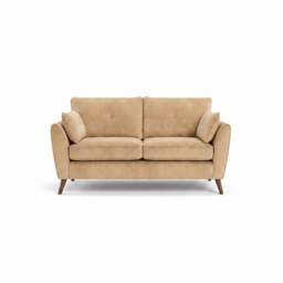 Zara 2 Seater Sofa - 2 Seater Sofa - Plush Cream / Dark Feet