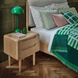 G Plan Winchester 2 Drawer Bedside - 2 Drawer Bedside Light Oak - thumbnail 2
