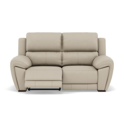 Echo 2 Seater Recliner Sofa - 2 Seater 2 Power Recliners Lumber Support Cat 25S - Power With Power Headrest Footrest Lumbar & USB - NCS-041E SILVER GREY - thumbnail 1