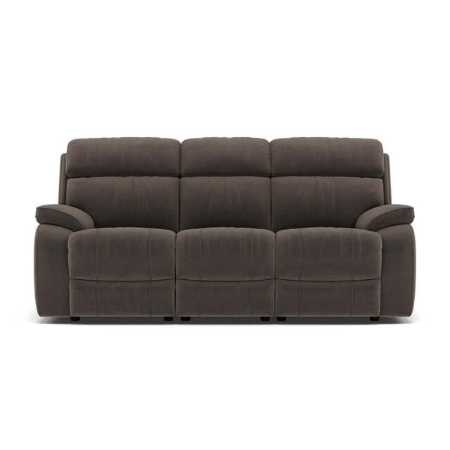 Galaxy 3 Seater Sofa - 3 Seater Fabric - FAB-MEG-51 DK TAUPE - image 1