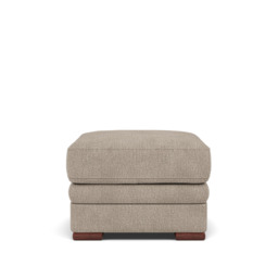 Gino Storage Footstool - Storage Stool F8 - Darwin Mink 50366 / Wooden Feet - thumbnail 1