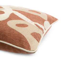 Eichholtz Saphira Rectangular Scatter Cushion Natural / Orange - Saphira Rectangular Scatter Cushion Natural / Orange - thumbnail 2