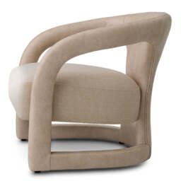 Eichholtz Voletta Accent Chair Valente Beige Faux Leather  Renato Ecru - Accent Chair Valente Beige Faux Leather  Renato Ecru - thumbnail 5