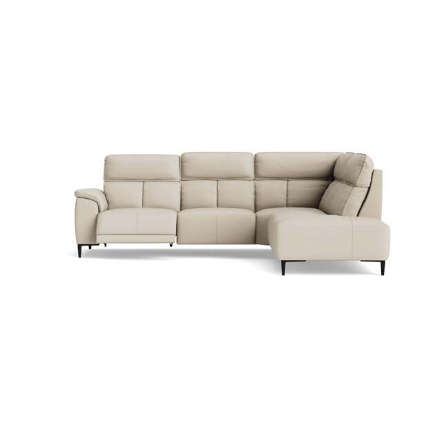 Loma Large Corner Sofa - Combination 2 Right Terminal with 2.5 Left Power 2 Pieces Cat 20S - Right Hand Facing - Power Recliner with USB - NWS-521E FROST - image 1
