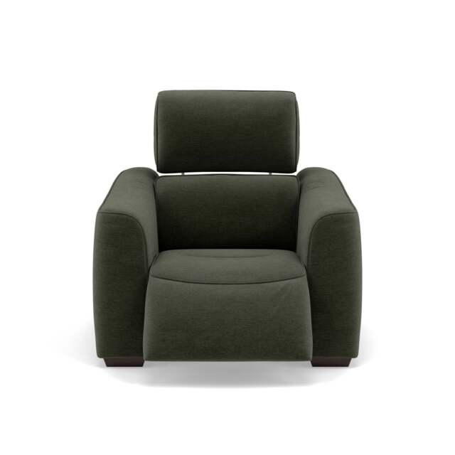 Beck Recliner Armchair - Power Recliner Chair Fabric - Power Recliner with USB - FAB-CAN-352 FORREST GREEN - image 1
