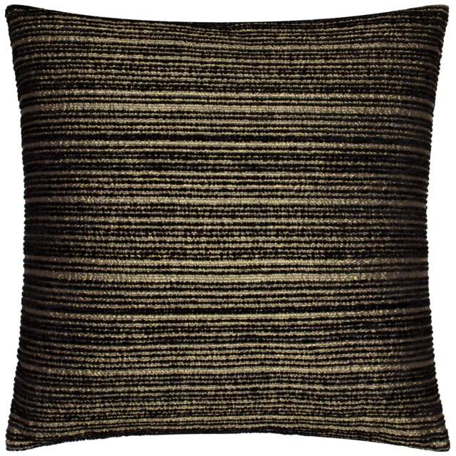 Jupiter Feather Black And Gold Cushion - Jupiter Feather Cushion Black/Gold 50CM - image 1