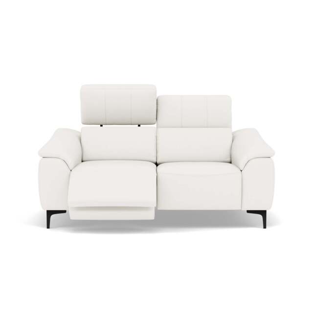 Nicoletti La Scala 2 Seater Sofa Power Recliner Lumbar Support - 2 Seater Sofa Power Recl Lumber Support CK Botero - Power With Power Headrest Footrest Lumbar & USB - Botero 2153 Bianco - image 1
