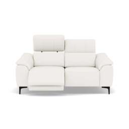 Nicoletti La Scala 2 Seater Sofa Power Recliner Lumbar Support - 2 Seater Sofa Power Recl Lumber Support CK Botero - Power With Power Headrest Footrest Lumbar & USB - Botero 2153 Bianco - thumbnail 1