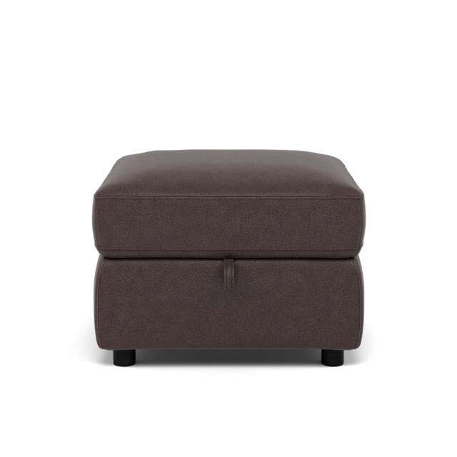 Tranquil Storage Footstool - Storage Foostool Fabric - BFA-BLJ-946 SILVER GREY - image 1