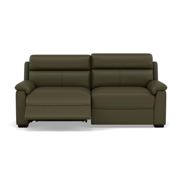 Eldon 3 Seater Power Recliner - 2.5 Seater Sofa 2 Power Recliners CAT20S - Power Recliner Power Footrest Headrest & USB - NWS-548E DARK OLIVE - image 1