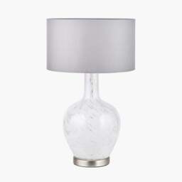 Aurora Speckled White Glass Table Lamp - Aurora Speckled White Glass Table Lamp - thumbnail 2