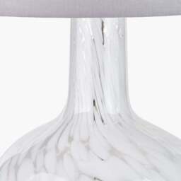 Aurora Speckled White Glass Table Lamp - Aurora Speckled White Glass Table Lamp - thumbnail 3