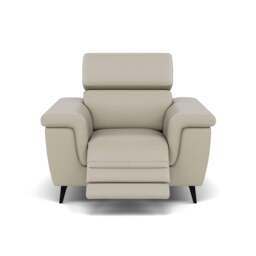 Sparta Recliner Armchair - Chair W/ Power Recliner W/ Ratchet Headrest Cat NL/O/S - Power with Manual Headrest - NL5115 New York Light Grey - thumbnail 1