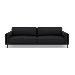 Morris 3 Seater Sofa - 2.5 Seater Sofa Cat 25 - NC-023C BLACK - thumbnail 1