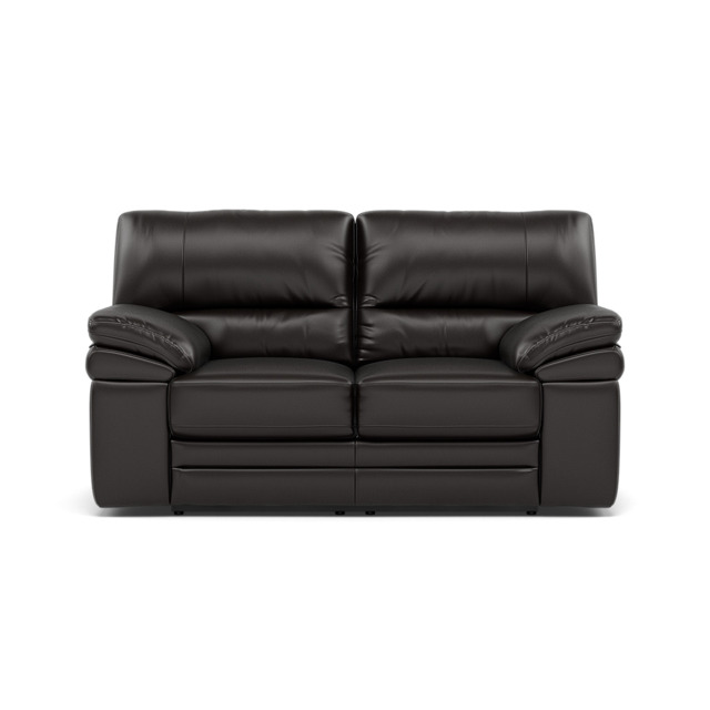Gino 2 Seater Recliner Sofa - 2 Seater Power Recliner Sofa with USB Cat 60 - Power Recliner with USB - Cat-60/09 Montana Black Coffee - image 1