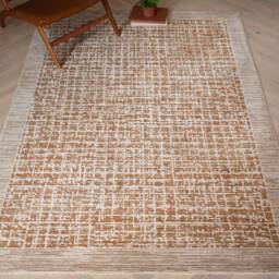 Amari Orange Grid Rug - AN11 120 x 160cm - 120cm x 160cm - thumbnail 2