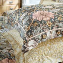 William Morris At Home Spring Thicket Mineral Duvet Set - Spring Thicket Mineral Double Duvet Set - thumbnail 3