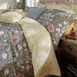 William Morris At Home Spring Thicket Mineral Duvet Set - Spring Thicket Mineral Double Duvet Set - thumbnail 4