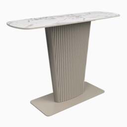 Celestia Console Table White - Console Table White Ceramic - thumbnail 3