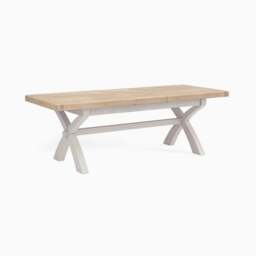 Salford Cross Leg Dining Table & 4 Button Back Chairs Set - thumbnail 3