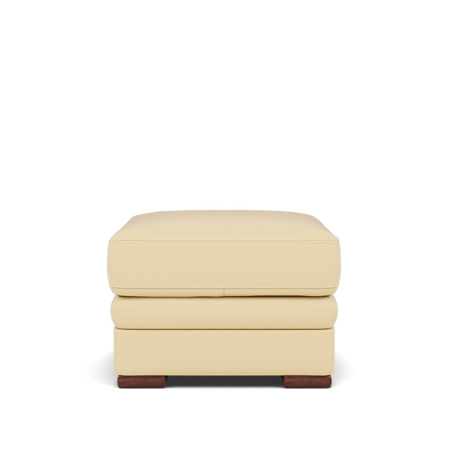 Gino Storage Footstool - Storage Stool Cat 60 - Cat-60/04 Montana Vanilla Cream / Wooden Feet - image 1
