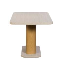 Axis 135cm Dining Table - 135cm Dining Table Travertine Effect / Oak - thumbnail 3