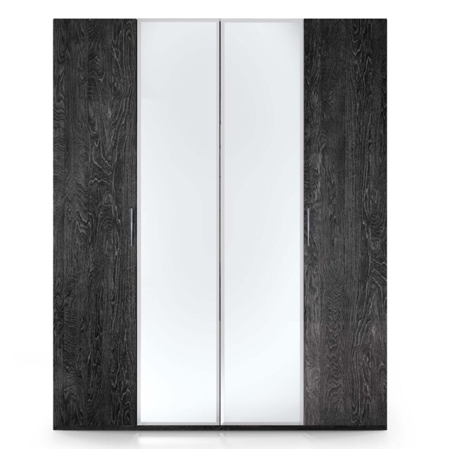 Onyx Glass 4 Door Wardrobe - 4 Door Glass Wardrobe - image 1