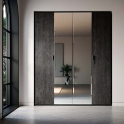 Onyx Glass 4 Door Wardrobe - 4 Door Glass Wardrobe - thumbnail 2