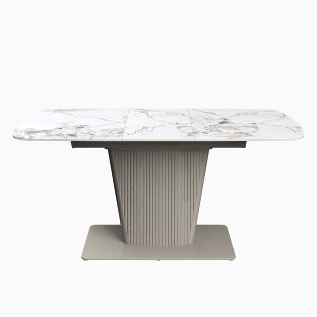 Celestia Small Extending Dining Table White - 130/170cm Extending Dining Table White Ceramic - image 1