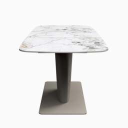 Celestia Small Extending Dining Table White - 130/170cm Extending Dining Table White Ceramic - thumbnail 3