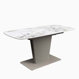 Celestia Small Extending Dining Table White - 130/170cm Extending Dining Table White Ceramic - thumbnail 2