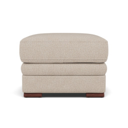 Gino Footstool - Footstool F8 - Hopsack Dove 70001 / Metal Feet - thumbnail 3