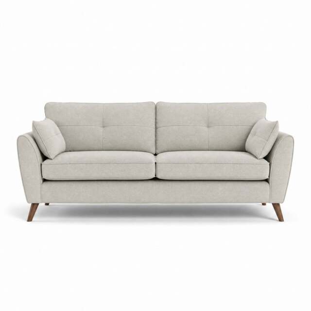 Zara 4 Seater Sofa - 4 Seater Sofa - Kensington Silver / Dark Feet - image 1