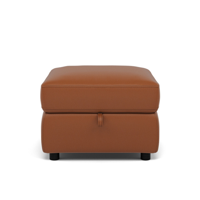 Tranquil Storage Footstool - Storage Foostool Cat BX - BXS-334E PECAN BROWN - image 1