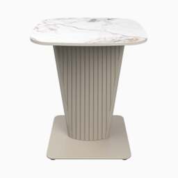 Celestia Side Table White - Side Table White Ceramic - thumbnail 1