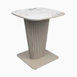 Celestia Side Table White - Side Table White Ceramic - thumbnail 3
