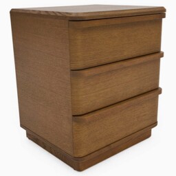 Serene 3 Drawer Bedside Cabinet - 3 Drawer Bedside Oak / Oak Veneer - thumbnail 8